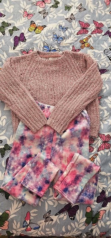 Uşaq geyim dəsti - Sviter: PRIMARK markası, 9-10 yaş (140 sm). Açıq