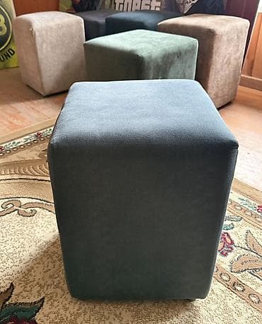 antik stul: Pufik oturacaq, Vеlur parça — 8