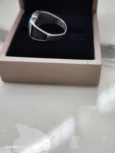 gümüş kişi üzükleri: Üzük, Gümüş, 925 Əyar, Firuzə — 3