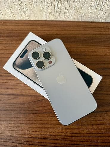 IPhone 15 Pro, 128 GB, White Titanium, Face ID lalafo.az -da IPhone 15 Pro, 128 GB, White Titanium, Face ID