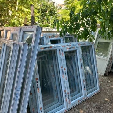 plastik pencərə: Plastik Qapilar, Pəncərələr, fortuçkalar Endirimli qiymətlə təklif — 6