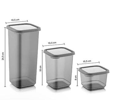 Qab-qacaq və mətbəx ləvazimatları: Mətbəx qida saxlama qabları 24 ədəd, birinin qapağında və özündə sınıq — 4