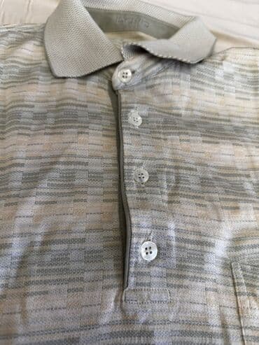 cins pencekler: Kişi polo köynəyi – “baffa” etiketli - Rəng və naxış: Boz, bej və — 1