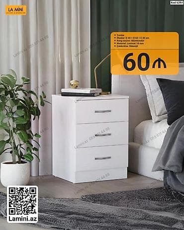 Tumba – La Mini (Kod: 6394) - Ölçülər: D 40 × H 60 × E 40 sm - Rəng — 1