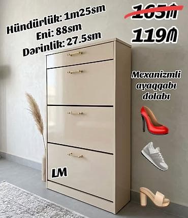 Yeni 👟AYAQQABI👟dolabı Birbaşa istehsalçıdan alın‼️ Qiymət : 119₼