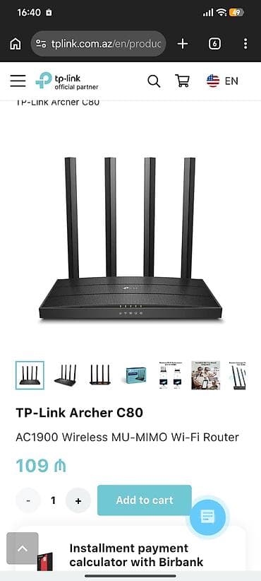 video karta: TP-Link Archer C80 – AC1900 Wireless MU-MIMO Wi‑Fi router — 1