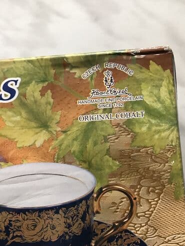 горшок новый: Чайный набор, цвет - Синий, Кобальт, 6 персон, Чехия — 5