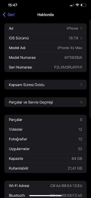 IPhone Xs Max, 64 GB, Qara