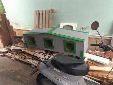 quş yuvası düzəltmək: Üç yuvalı pişiklər üçün geniş su keçirməyən davamlı matrealdan — 3