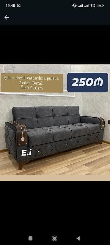 teze mebeller: Di̇van-kravat, Açılan, Bazalı, Şəhərdaxili pulsuz çatdırılma — 1