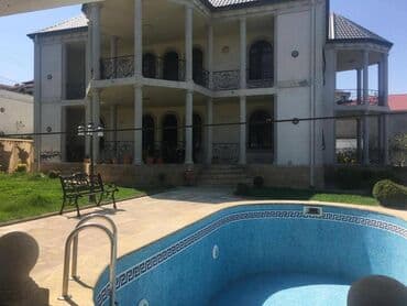 аренда дачи с бассейном: 8 комнат, 500 м², Средний ремонт — 1