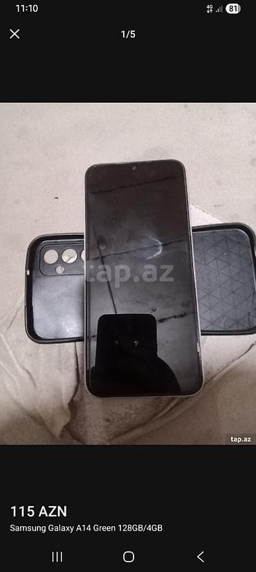 samsung not 12: Samsung Galaxy A14, 128 GB, rəng - Yaşıl, Barmaq izi — 1