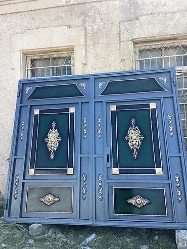 Yeni Dəmir Həyət darvazası, Yana açılan, 3 m, Mexaniki, Qapı ilə, Kredit var, Ödənişli quraşdırma, Ünvandan götürmə, Ödənişli çatdırılma, Rayonlara çatdırılma