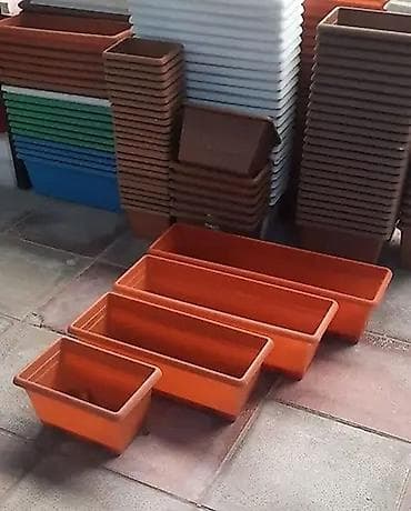 ucuz guller: Dibcek qabi duzbucaqli Böyük Gül Qabı | Plastik Dibçək | Dibçək | Gül — 1