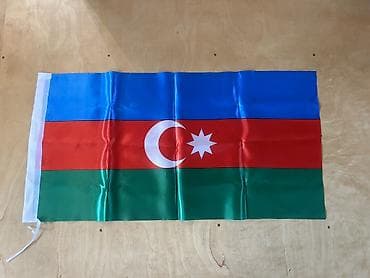 birinciler lenti: Azerbaycan bayrağı - Material: yüngül və parlaq sintetik parça — 1