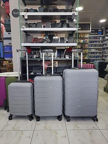 çamta: Səyahət üçün sərt korpus plastik (ABS/PC tipli) çamadan dəsti – 3 — 1