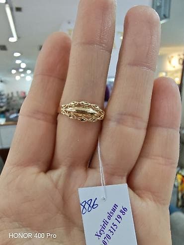 Üzük, Sarı qızıl, 585 Əyar, Qaşsız lalafo.az -da Üzük, Sarı qızıl, 585 Əyar, Qaşsız