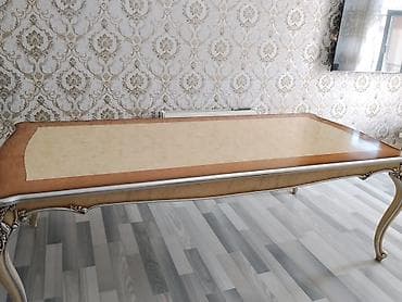 stol gence: Qonaq otağı üçün, Yeni, Açılmayan, Kvadrat masa, 8 stul — 4
