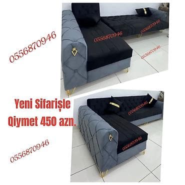 divan yuma aparati: Künc divan, Qonaq otağı üçün, Parça, Bazalı, Açılan, Kitab — 9