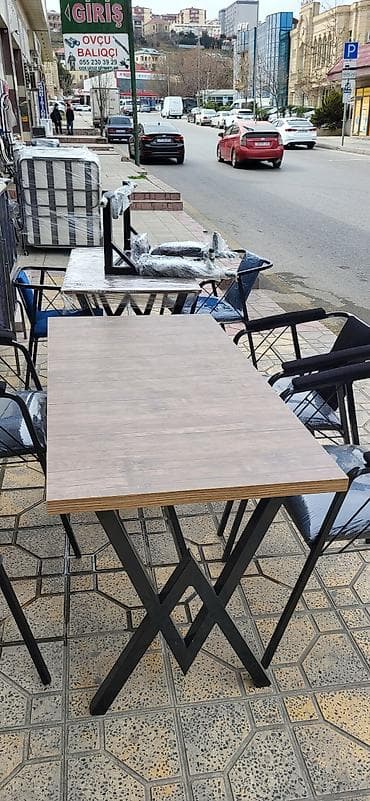 Masalar: Mətbəx üçün, Yeni, Açılmayan, Dördbucaq masa, 6 stul — 5