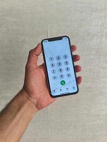 IPhone X, 64 GB, Gümüşü, Qırıq — 2