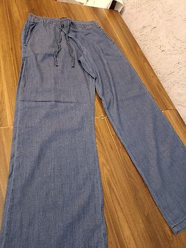 Yüngül denim materialdan rahat şalvar çox rahat yatın malıdır tezedi