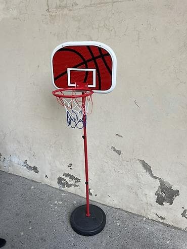 Боксерские груши: Uşaqlar üçün daşına bilən basketbol səbəti və lövhəsi - Tək dirəkli — 1