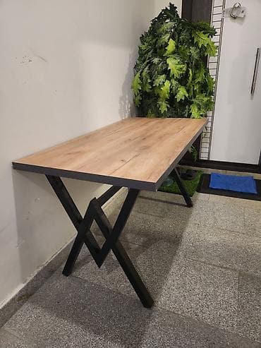 kompüter stolları: Masa – minimalistik və müasir dizayn - Üst səth: Açıq palıd — 1