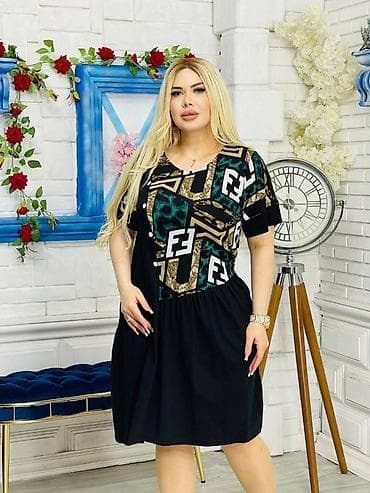 dəbli qadın geyimləri: Gündəlik don, Midi — 1