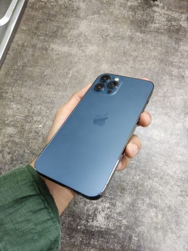 notbuk islenmis: IPhone 12 Pro Max, 128 GB, Pacific Blue, Face ID — 1