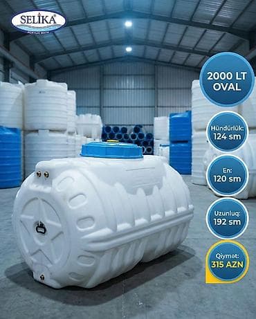 şimal su: Bak, Plastik, 2000 l l, Yeni, Ödənişli çatdırılma — 2