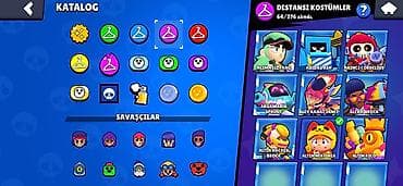 desd paltarlar: Brawl Stars hesabı – zəngin kostyum kataloqu ilə Xüsusiyyətlər: - — 5