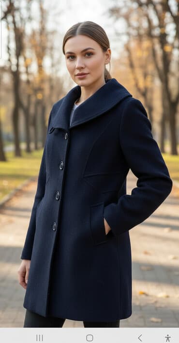 dublonka modelleri: 38-40 razmer palto.yaxwi veziuyetde.rengi tund goy.kapisonkali — 1