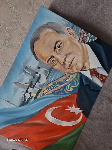 Handmade yağlı boya tablo - Texnika: yağlı boya, kətan üzərində -