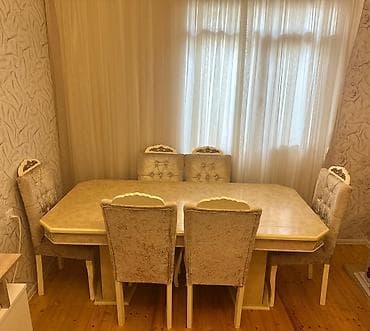 masallı mebel: Leman11*350azn* Masa desti satilir.Yaxsi vəziyyətdədir.6 oturacağı — 1