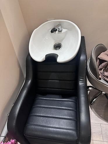 ev mebelləri: Salon üçün saç yuma stansiyası - Oturacaqla inteqrə olunmuş keramika — 2