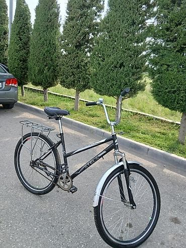 12 dyumlu velosiped: Şəhər velosipedi Stels, 26", sürətlərin sayı: 1 — 1