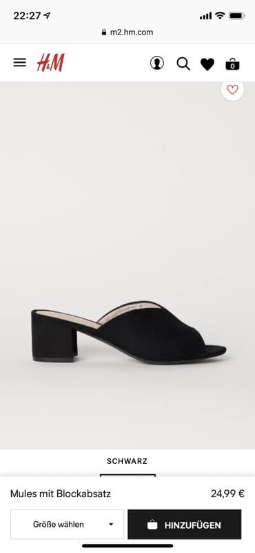 ботфорты новые: Сабо, Размер: 40, цвет - Черный, Новый — 1