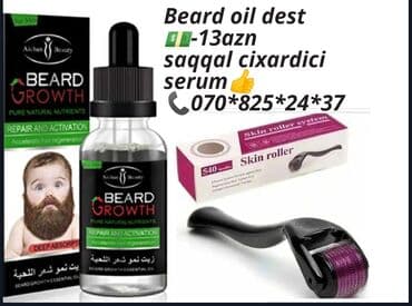 Beard oil saqal cxardan serum Tokulmeni dayandirir seyrekliyi aradan