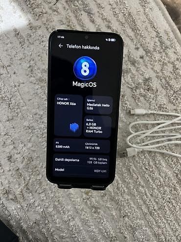 128 gb telefon: Honor X6a, 128 GB, rəng - Qara, İki sim kartlı — 3