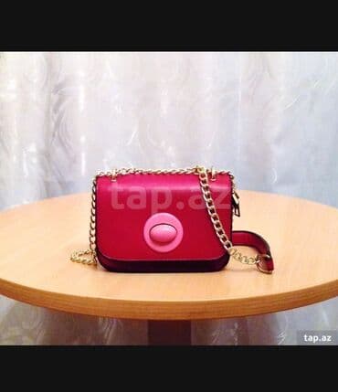 qadın krasofkaları: Çantalar. Təzədirlər. 1) Balaca qırmızı çanta. Qiyməti 5 manat. 2) — 1