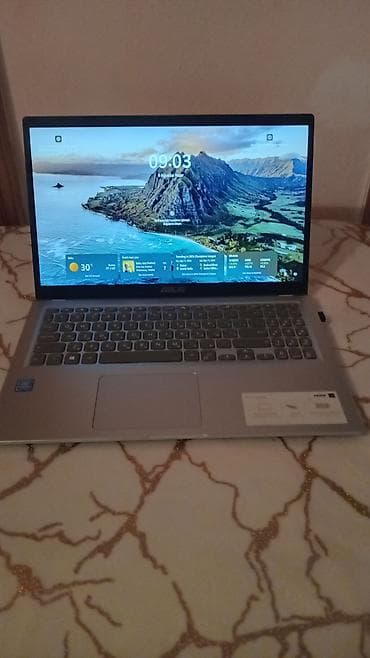 asus rog 5: ASUS noutbuk – 15.6" ekran, gümüşü korpus Texniki xüsusiyyətlər: - — 4