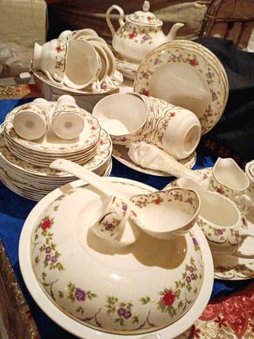 cay servisi: Çay dəsti, rəng - Ağ, Farfor, 6 nəfərlik, Çexiya — 2