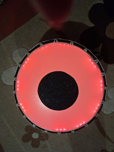 difenbaxiya haqqinda melumat: LED işıqlı davul - Korpusu: qızılı rəngli, naxışlı metal/gövdə — 2