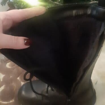 iş botinkaları: Ölçü: 37, rəng - Qara, İşlənmiş — 3