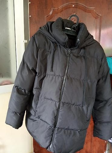 uzun kurtkalar: Qara şişmə qış gödəkçəsi - Rəng: qara - Model: qalın şişmə (puff) — 2
