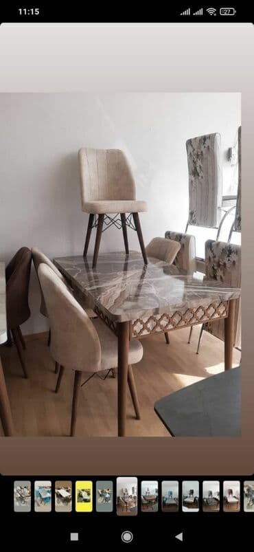 купить живую елку в баку: Для гостиной, Новый, Нераскладной, Прямоугольный стол, 4 стула — 8