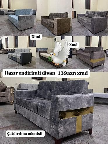 Divan, Yeni, Vеlur parça, Ödənişli çatdırılma