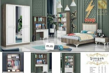 mətbəx çanaqları: İkinəfərlik çarpayı, Dolab, Termo, 2 tumba, Azərbaycan, Yeni — 9