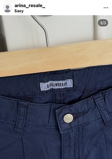 Шорты: Bikkembergs kişi şortu - Rəng: tünd göy/navy - Model: klassik city/ — 3
